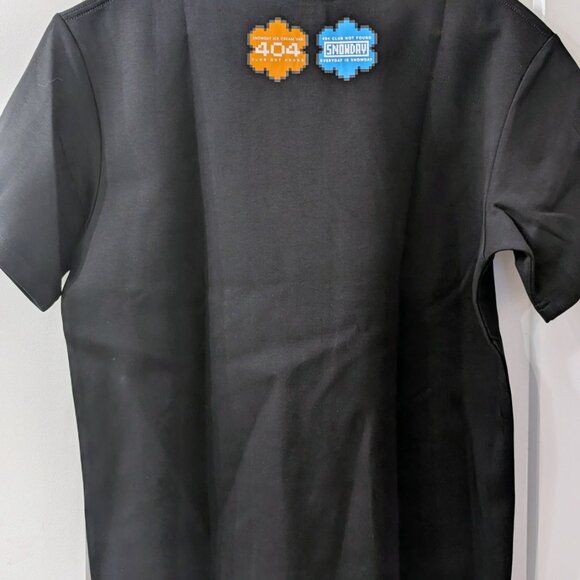 Snowday Japan Ice Cream Van Not Found 404 t-shirt Sz Small NWT Black Boxy Fit - Picture 3 of 10